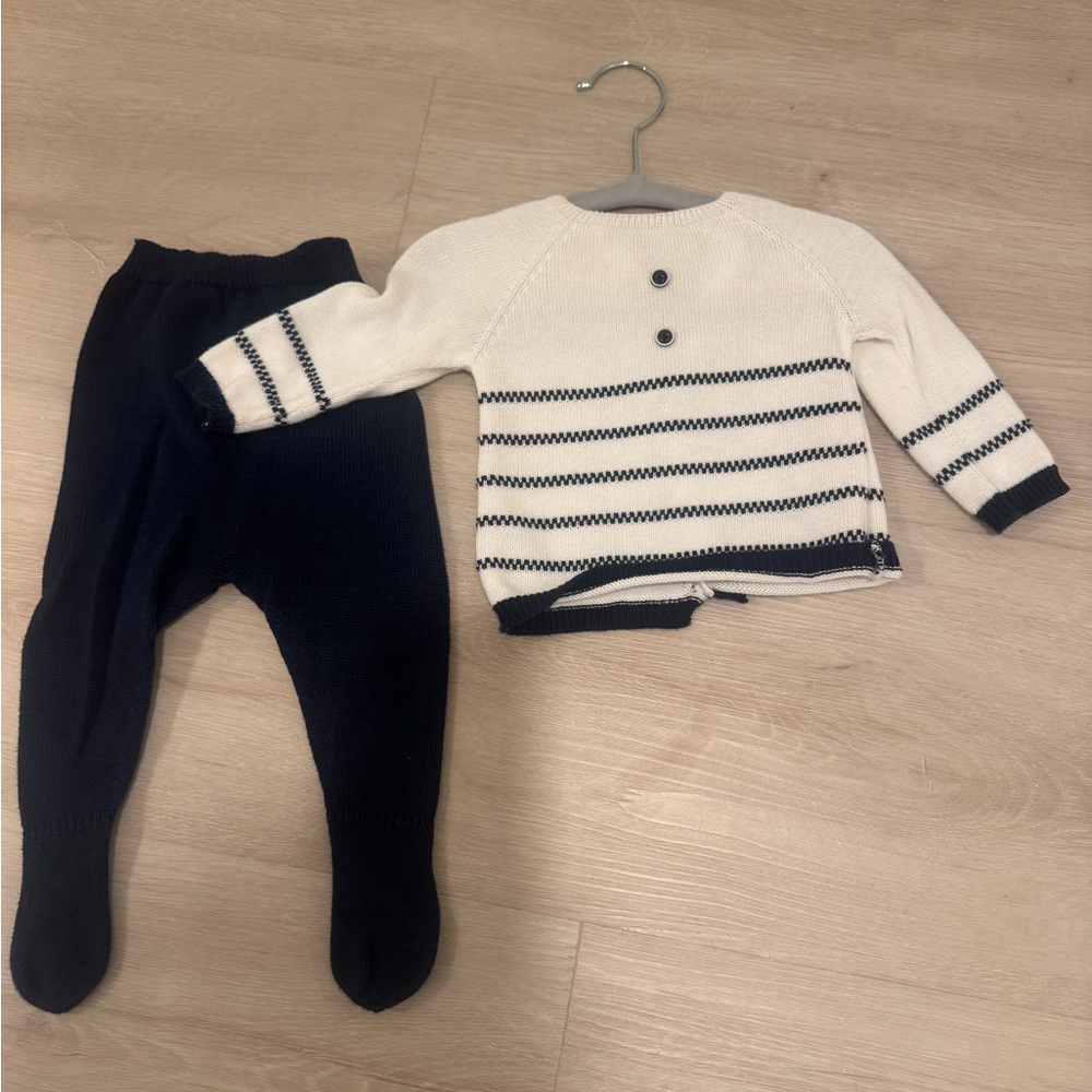 Navy and White Kids Matching Set